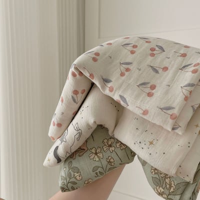 春夏季竹棉紗布透氣蓋毯4