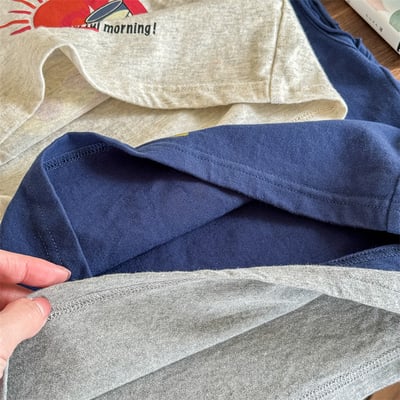 推 ♡ 美式毛捲邊落肩T14