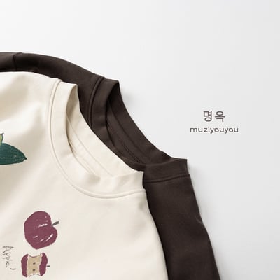 水果塗鴉薄長袖上衣8