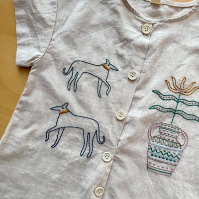 民俗風刺繡棉麻手足套裝3