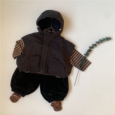 推 ♡ 韓系連帽落肩背心6