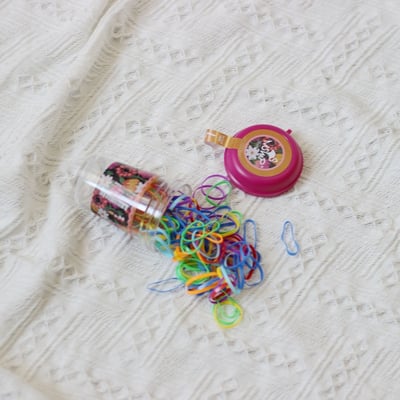 韓系小罐綁髮橡皮筋(外出攜帶方便)3