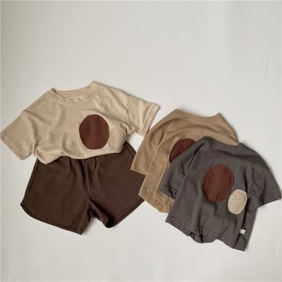 韓系薄款圓點補丁T2