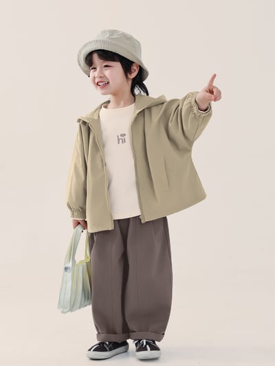 日系簡約薄外套5