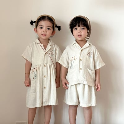 渡假小刺繡棉麻手足套裝14