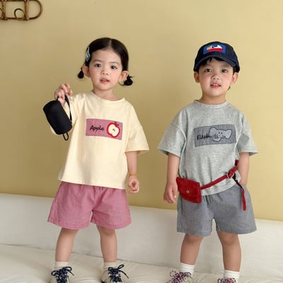 幼稚園穿搭格子拼布系列5