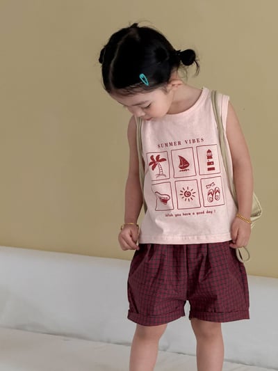 夏季六宮格背心套裝14