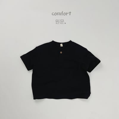 韓系短領雙釦素色上衣14