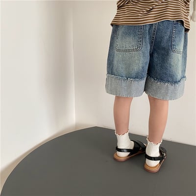 推 ♡ 韓系復古拼色牛仔褲11