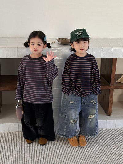 經典簡約條紋長袖薄上衣12