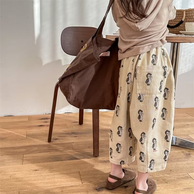 推 ♡ 韓系滿版企鵝長褲24