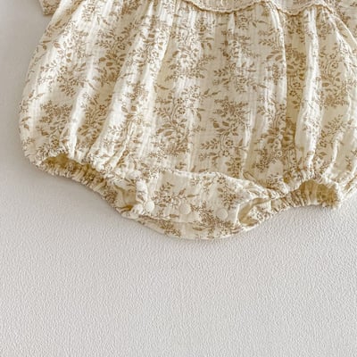 韓系棉質碎花包屁衣4