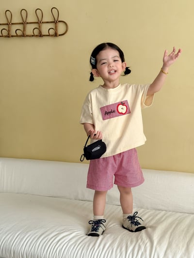 幼稚園穿搭格子拼布系列20