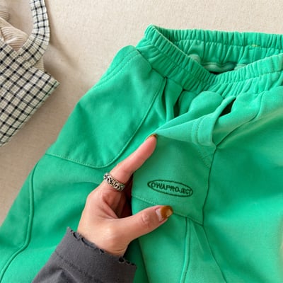 推 ♡ 韓系舒適軟綿縮口褲12