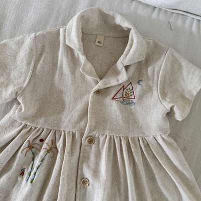 渡假小刺繡棉麻手足套裝9