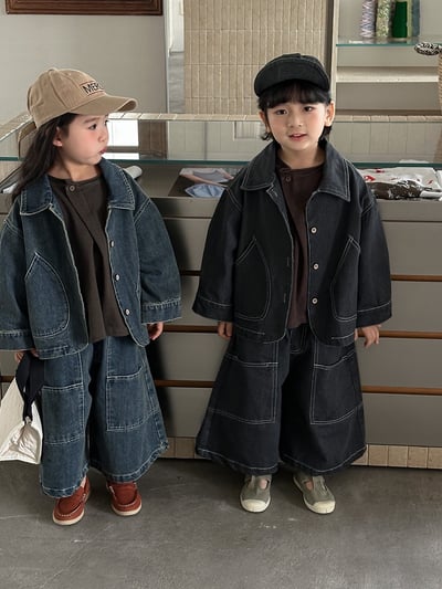 日系明線車縫個性牛仔套裝14