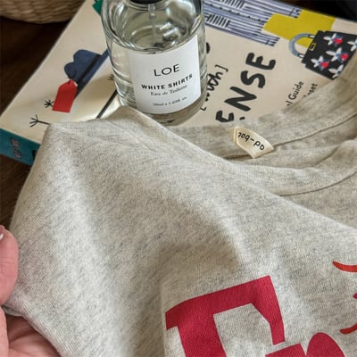 推 ♡ 美式毛捲邊落肩T15