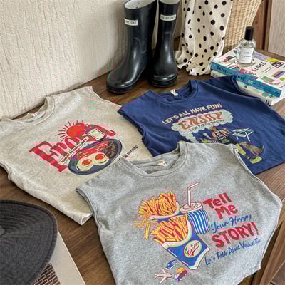 推 ♡ 美式毛捲邊落肩T1