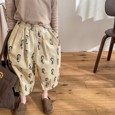 推 ♡ 韓系滿版企鵝長褲21