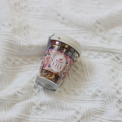 韓系小罐綁髮橡皮筋(外出攜帶方便)9