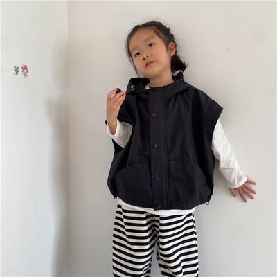 推 ♡ 韓系連帽落肩背心10