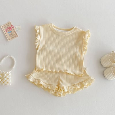 推 ♡ 簡約素色居家透氣套裝15