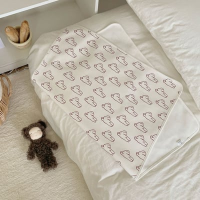 針織三合一防水尿布墊/隔尿墊10