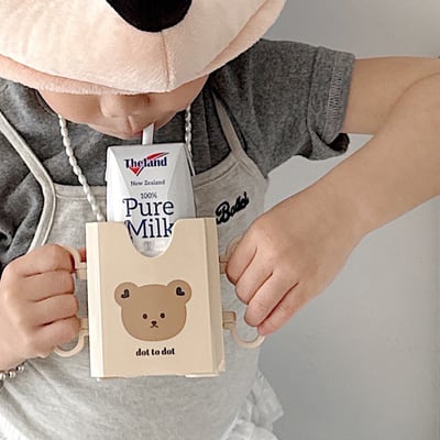 韓風利樂包專用杯托(可收納)8