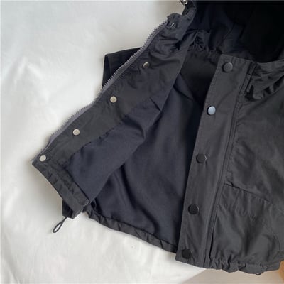 推 ♡ 韓系連帽落肩背心3