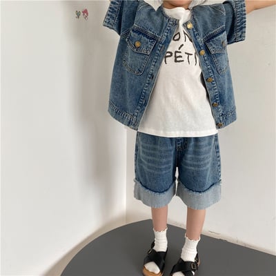 推 ♡ 韓系復古拼色牛仔褲10