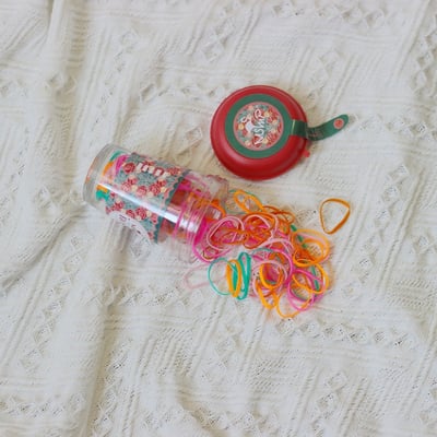 韓系小罐綁髮橡皮筋(外出攜帶方便)6