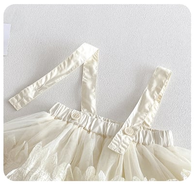 小氣質木耳立領吊帶包屁衣8