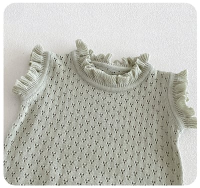 小氣質木耳立領吊帶包屁衣5