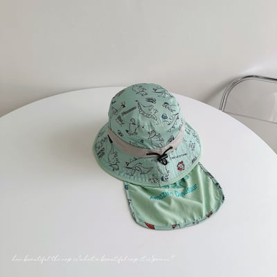 恐龍插畫速乾防潑水遮陽漁夫帽5