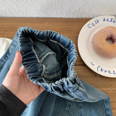 韓系寬鬆燈籠牛仔褲6