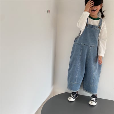 韓系小眾版型牛仔吊帶褲9