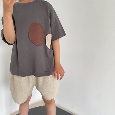 韓系薄款圓點補丁T13