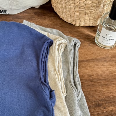 推 ♡ 美式毛捲邊落肩T5