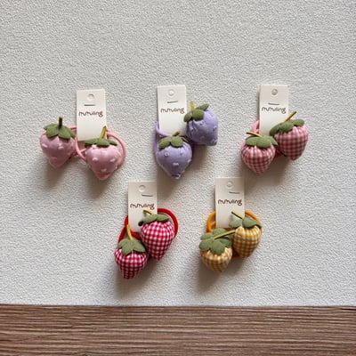 韓系草莓髮圈1
