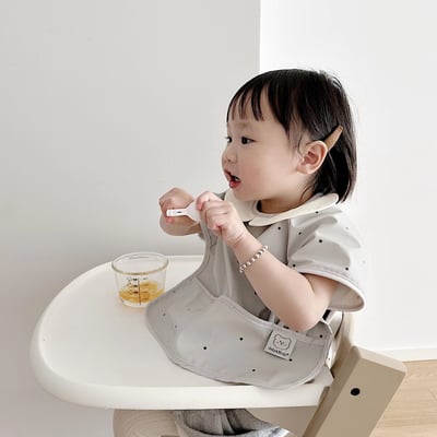 韓國ins防油水娃娃領圍兜兜2