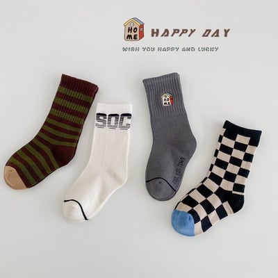 個性運動風中筒襪四雙一組13