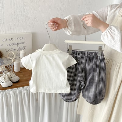 大耳朵小狗格子套裝3