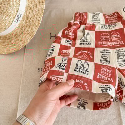 速食大格子口袋短褲10