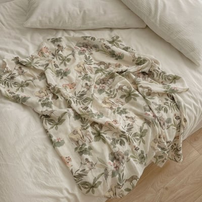 春夏季竹棉紗布透氣蓋毯8