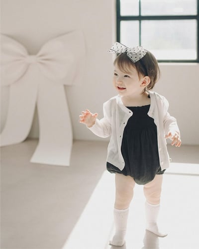 推 ♡ 韓國綁帶抓皺包屁衣13