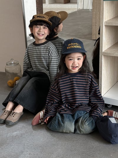 經典簡約條紋長袖薄上衣5