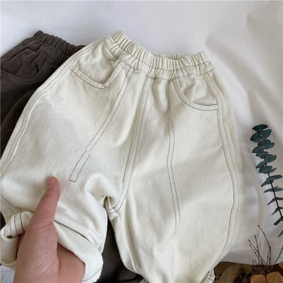 推 ♡ 自留款車線水洗棉褲5