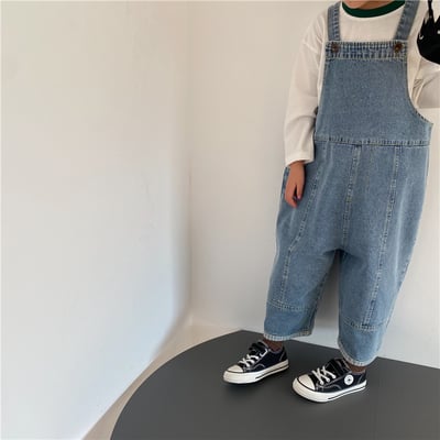 韓系小眾版型牛仔吊帶褲6