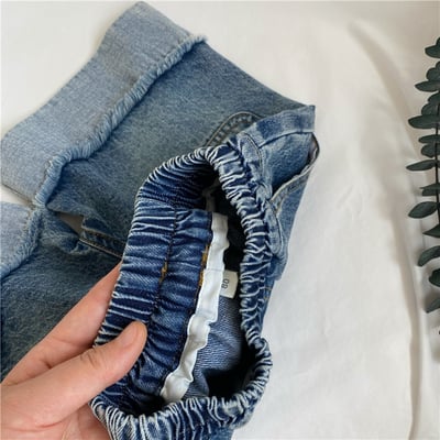 推 ♡ 韓系復古拼色牛仔褲3