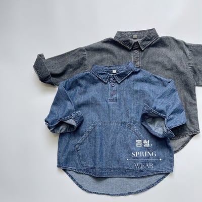 天絲棉牛仔休閒襯衫(自留款)3